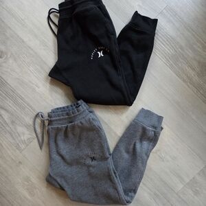 Hurley Kids Black and Gray Joggers - 2 Pair